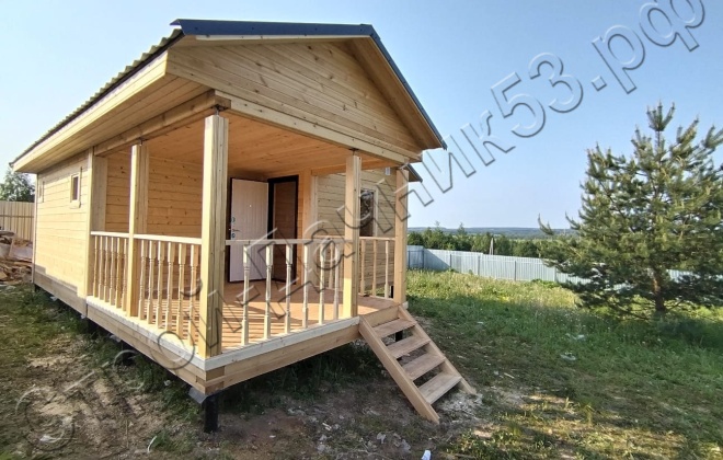 1 Брусовая баня  Б-30, 6х8м, 42 М², Калужская область, г. Жуков (9)